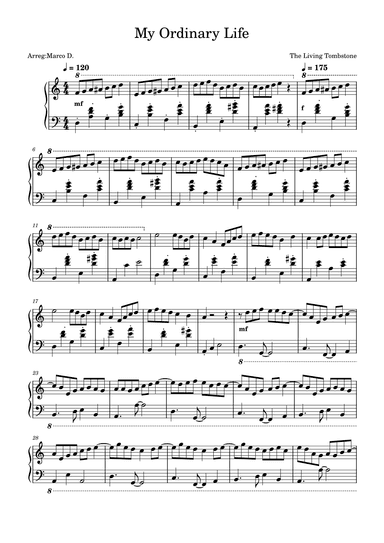 My Ordinary Life (arr. Marco D)