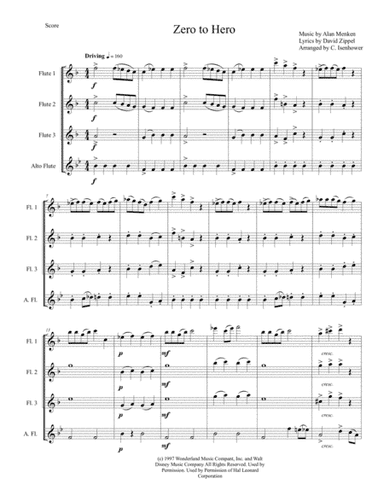 Zero To Hero  from Walt Disney Pictures' HERCULES (arr. Cynthia Isenhower)