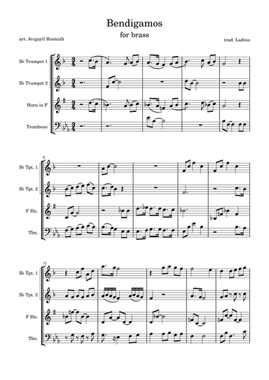 Bendigamos (arr. Avigayil Bismuth)