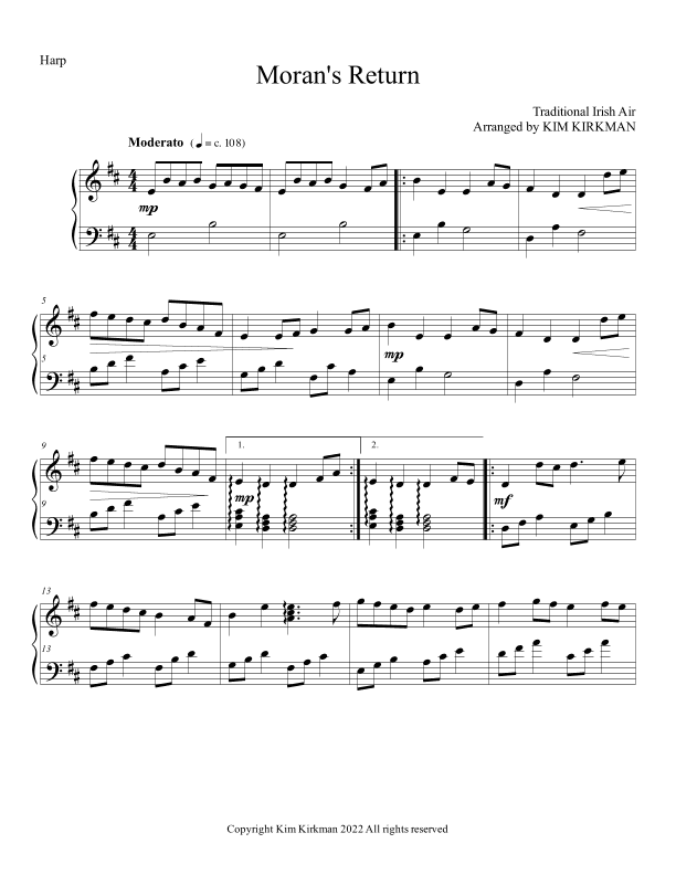 Moran's Return (arr. Kim Kirkman)