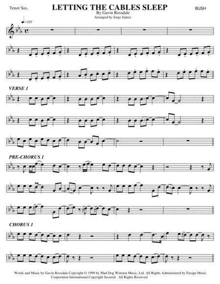 Letting The Cables Sleep (arr. Jorge Juárez)