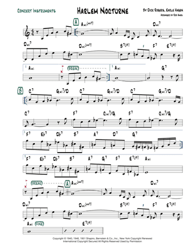 Harlem Nocturne (arr. Rob Ames)