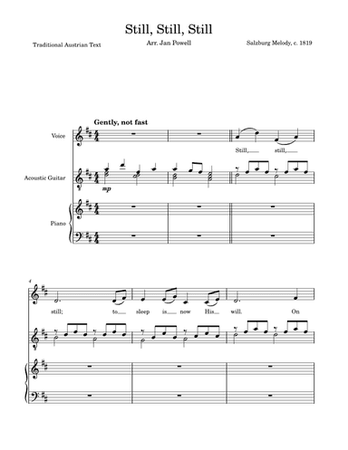 Still, Still, Still (Austrian Carol) (arr. Jan Powell)