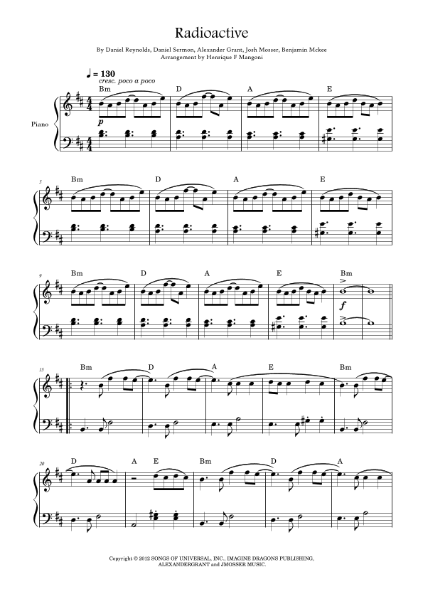 Radioactive (arr. Henrique F Mangoni)