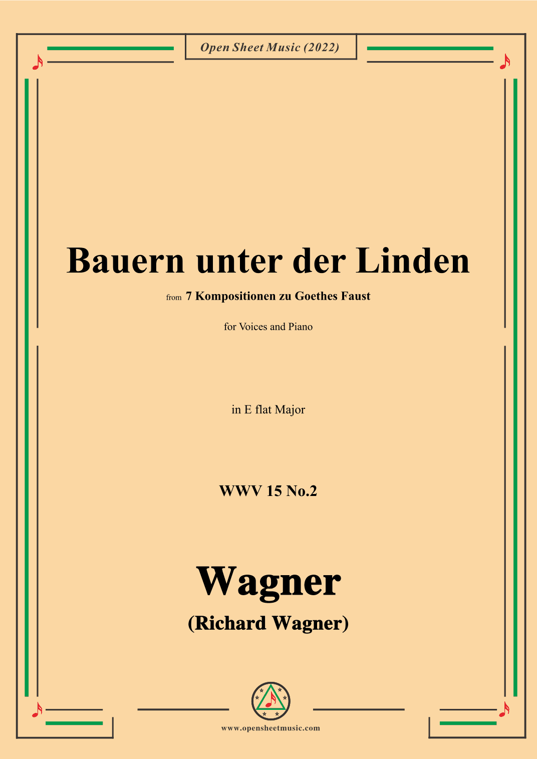 R. Wagner-Bauern unter der Linden,WWV 15 No.2,in E flat Major (arr. OSM Press)