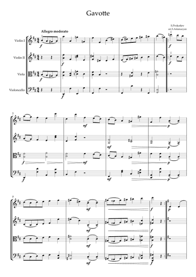 Gavotte (arr. S.Aslamazyan)