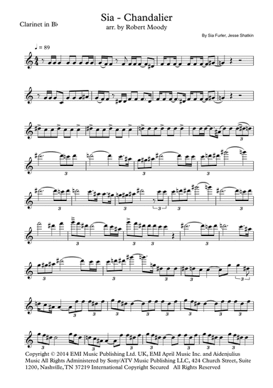 Chandelier (arr. Robert Moody)
