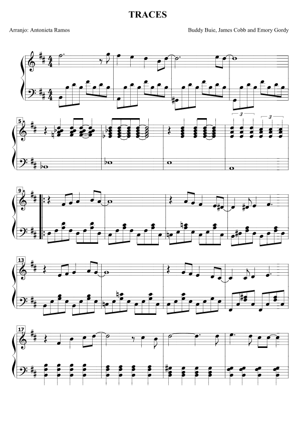 Traces (arr. Antonieta Ramos Valverde)