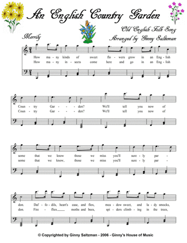 An English Country Garden (Country Gardens) (arr. Ginny Saltzman)