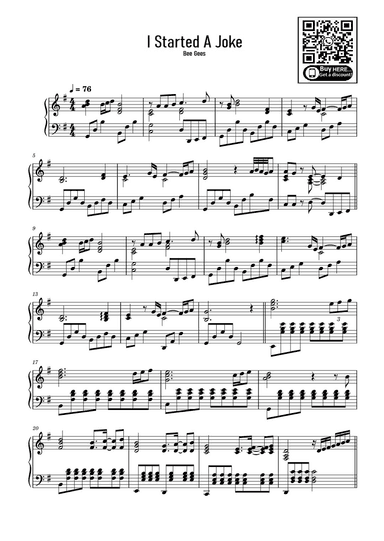 I Started A Joke (arr. eduardo)
