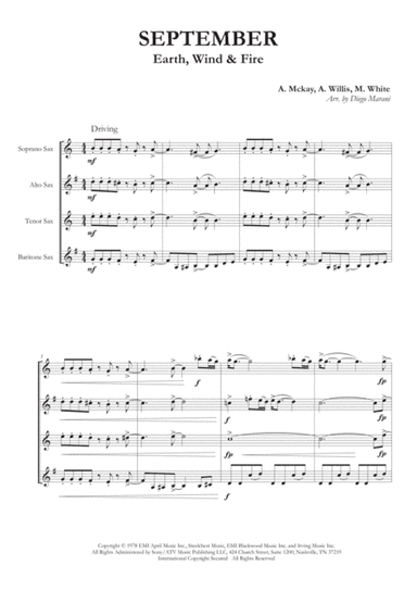 September (arr. Diego Marani)
