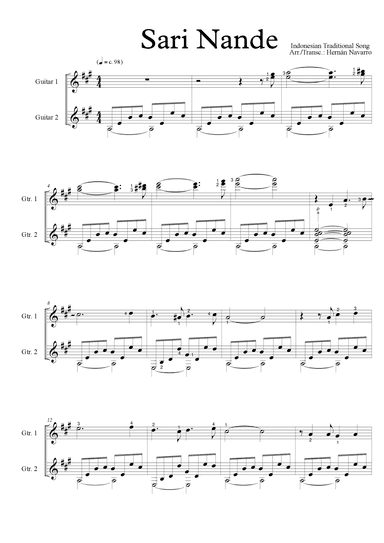 Sari Nande (arr. Hernán Navarro)
