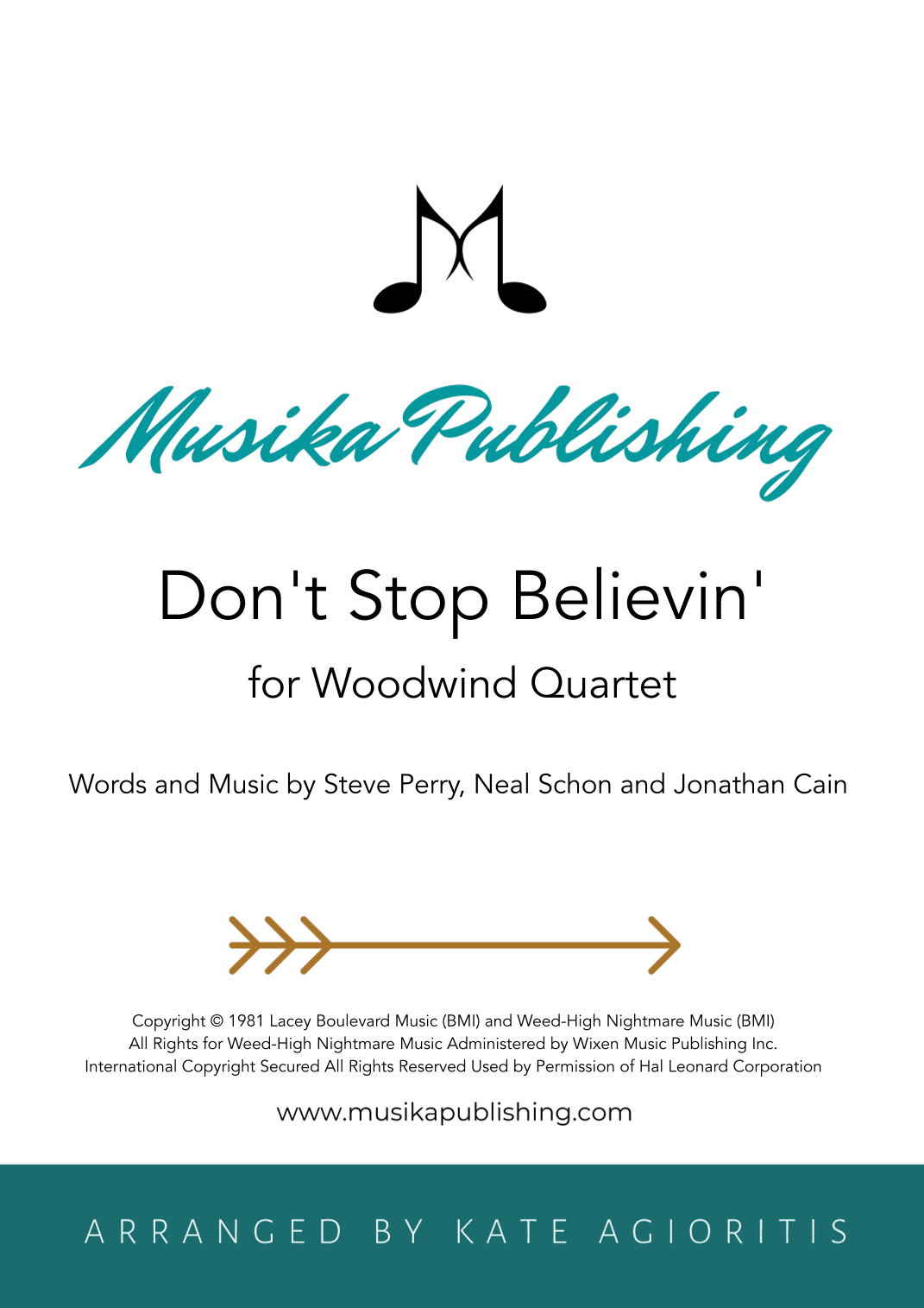 Don't Stop Believin' (arr. Kate Agioritis)