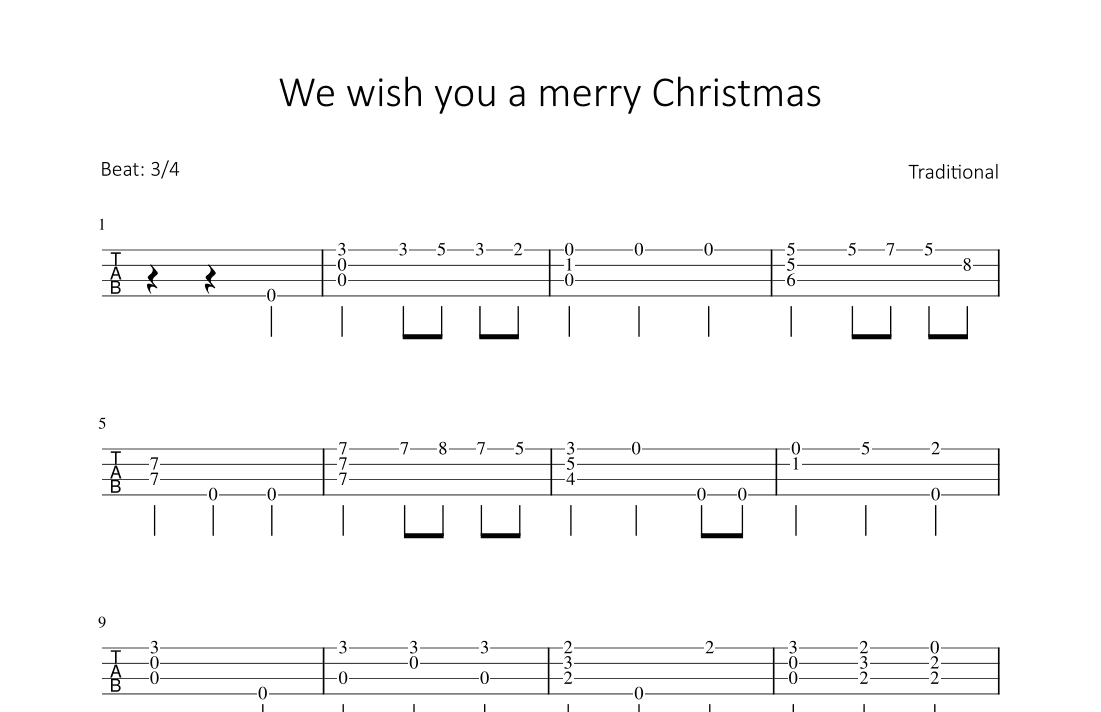 We wish you a merry Christmas (arr. Bettina Schipp)