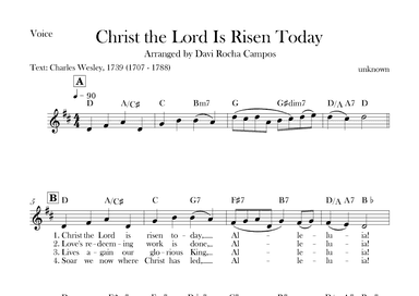 Christ the Lord is Rises today (arr. Davi Rocha Campos)