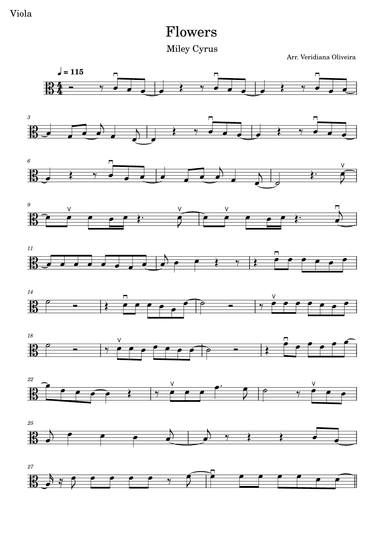 Flowers (arr. Veridiana Oliveira)