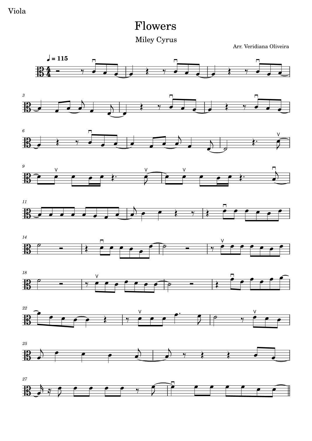 Flowers (arr. Veridiana Oliveira)
