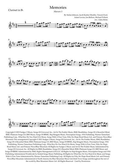 Memories (arr. Fabio Britto)
