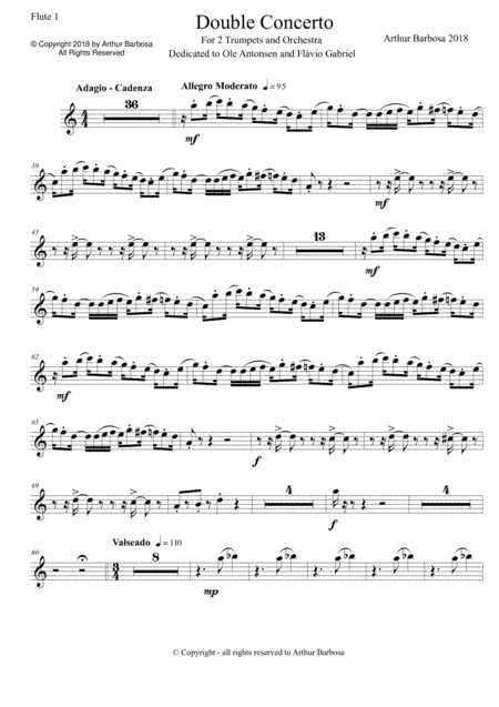 Brazilian Trumpet Double Concerto Part2 Individual orchestra parts