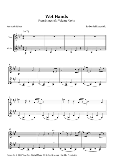 Wet Hands (arr. André Nusa)