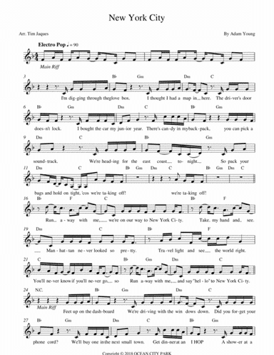 New York City (arr. Tim Jaques)