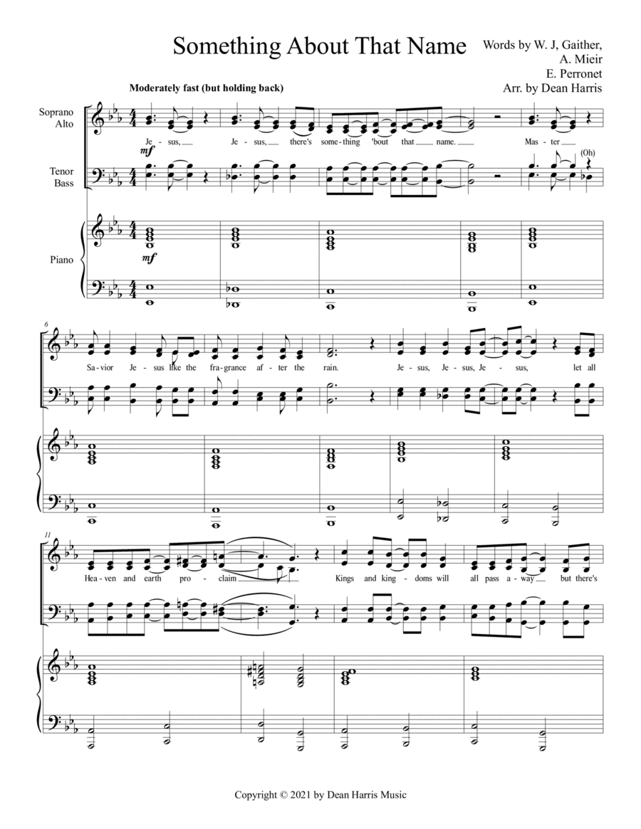 Something About That Name (arr. Dean Harris)