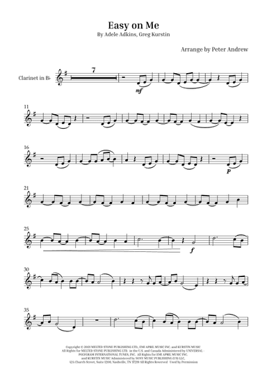 Easy On Me (arr. Peter Andrew)