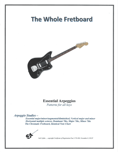 Essential Guitar Arpeggios - Major/Minor/Augmented/Diminished/7ths/Major and Minor 7ths and more