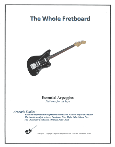 Essential Guitar Arpeggios - Major/Minor/Augmented/Diminished/7ths/Major and Minor 7ths and more