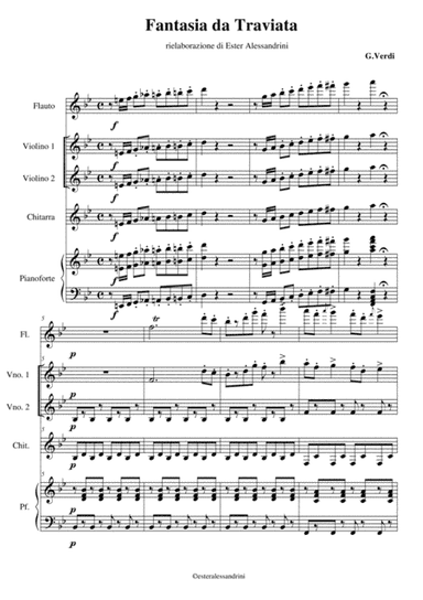 Fantasia da Traviata. Quintet (arr. Ester Alessandrini)