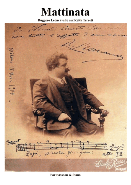 Mattinata for Bassoon & Piano (arr. Keith Terrett)