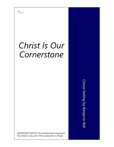 Christ Is Our Cornerstone (Darwall) (arr. Benjamin Ball)