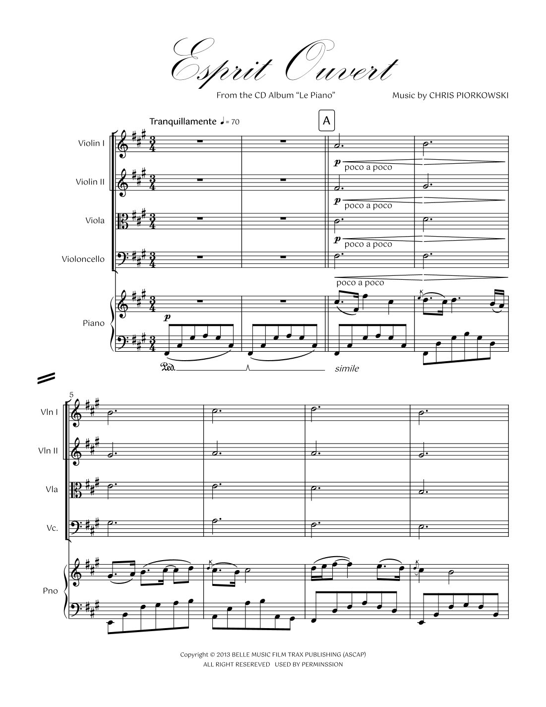 15. Esprit Ouvert Piano Quintet