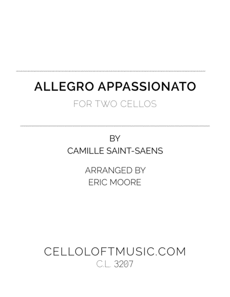 Allegro Appassionato for Two Cellos (arr. Eric Moore)