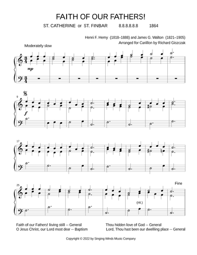 Faith of Our Fathers!  (ST. CATHERINE) (arr. Richard Giszczak)