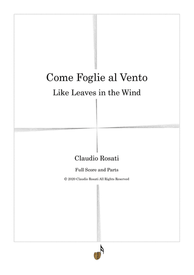 String Quartet n. 1 - Come Foglie al Vento (Like Leaves in the Wind)