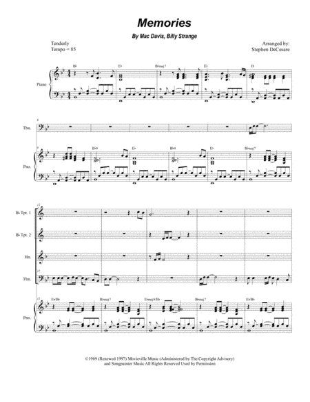Memories (arr. Stephen DeCesare)