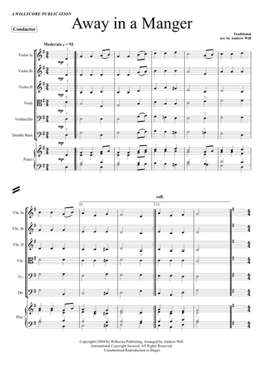 Christmas Carols Selection (String Orchestra) (arr. Andrew Will)