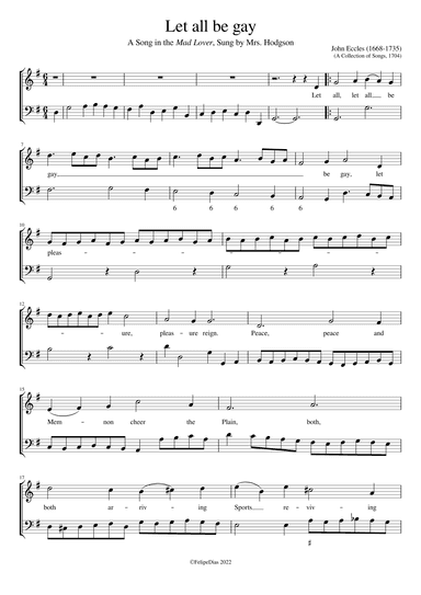 Let all be gay (arr. Early Music Scores)