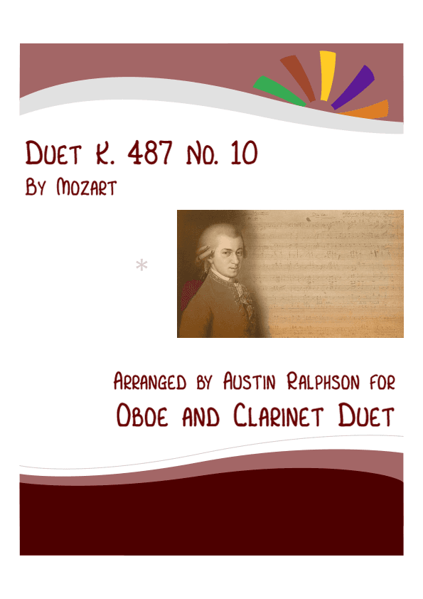 Mozart K. 487 No. 10 - oboe and clarinet duet (arr. Austin Ralphson)