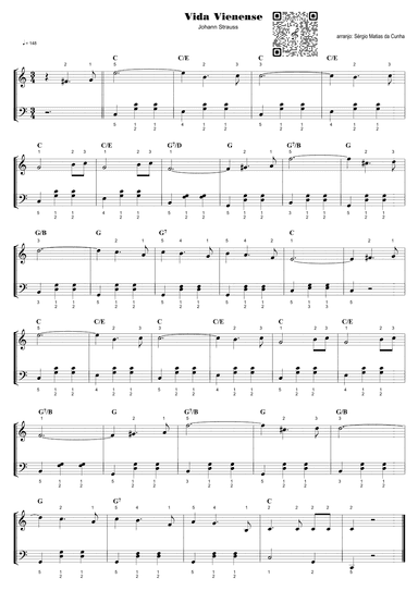 Vida vienense - (10 pequenas valsas) (arr. Sérgio Matias da Cunha)