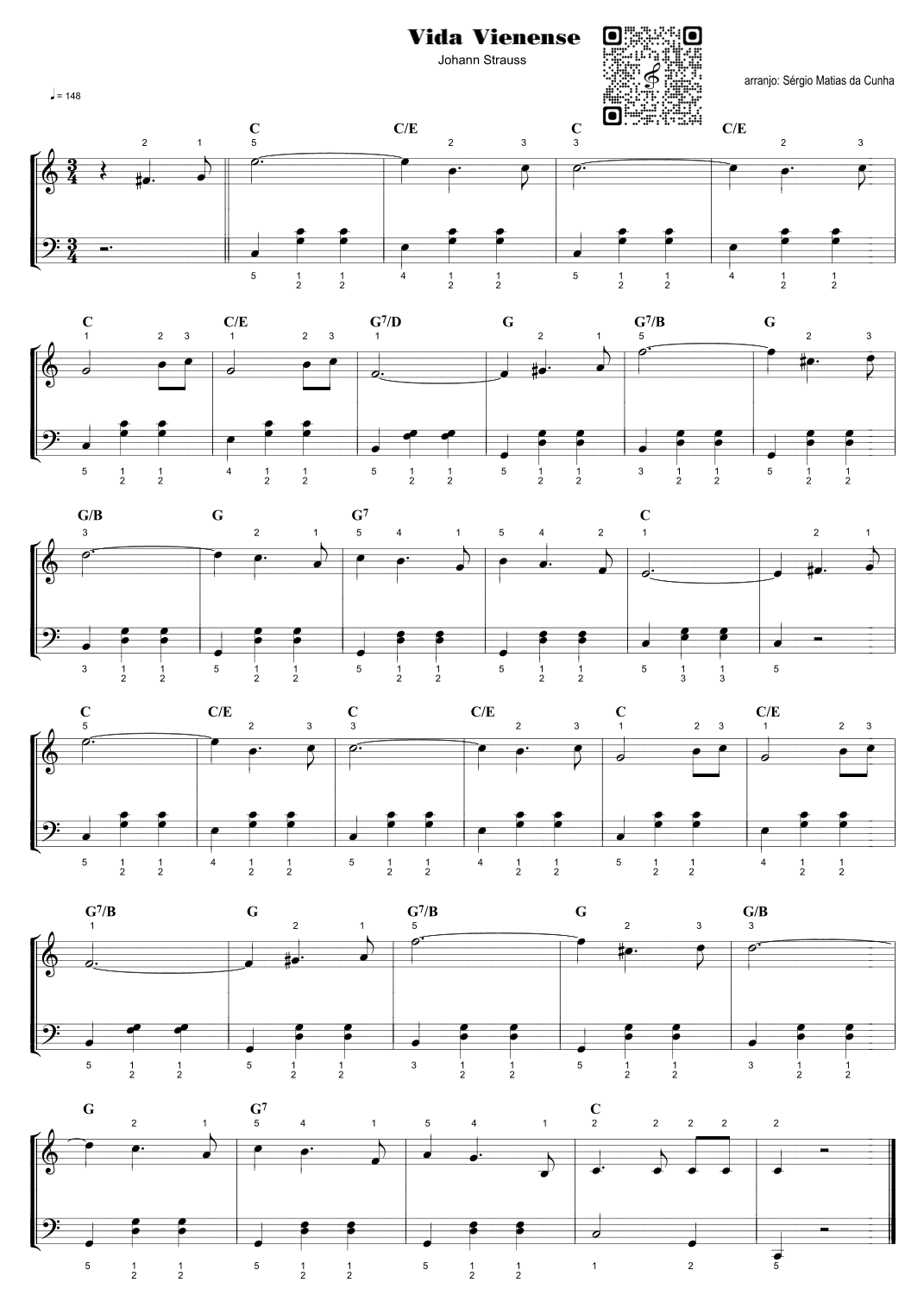 Vida vienense - (10 pequenas valsas) (arr. Sérgio Matias da Cunha)