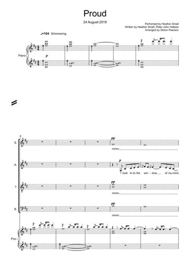 Proud (arr. Simon Pearson)