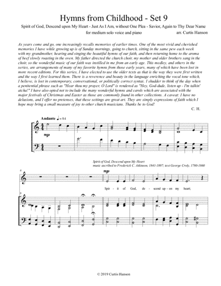 Hymns from Childhood - Set 9 (solo) (arr. Curtis Hanson)
