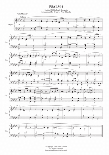 PSALM 4 for Organ