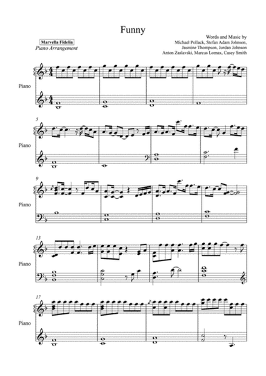 Funny (arr. Marvella Fidelia)