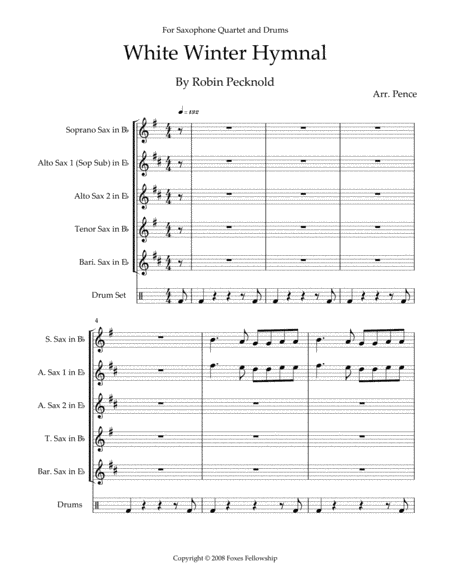 White Winter Hymnal (arr. Austin Pence)