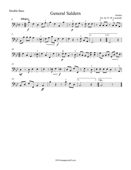 General Saldern (Easy) (arr. Nick Lacanski)