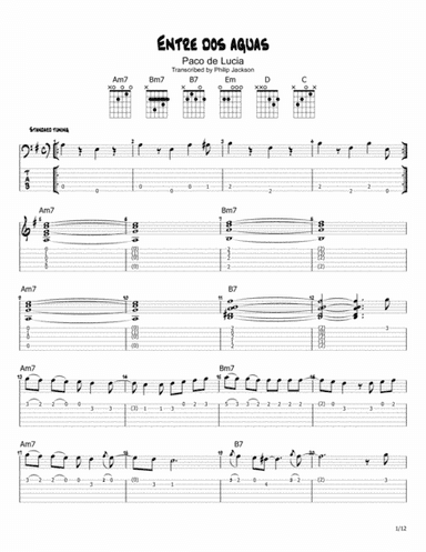 Entre Dos Aguas (arr. Philip Jackson)