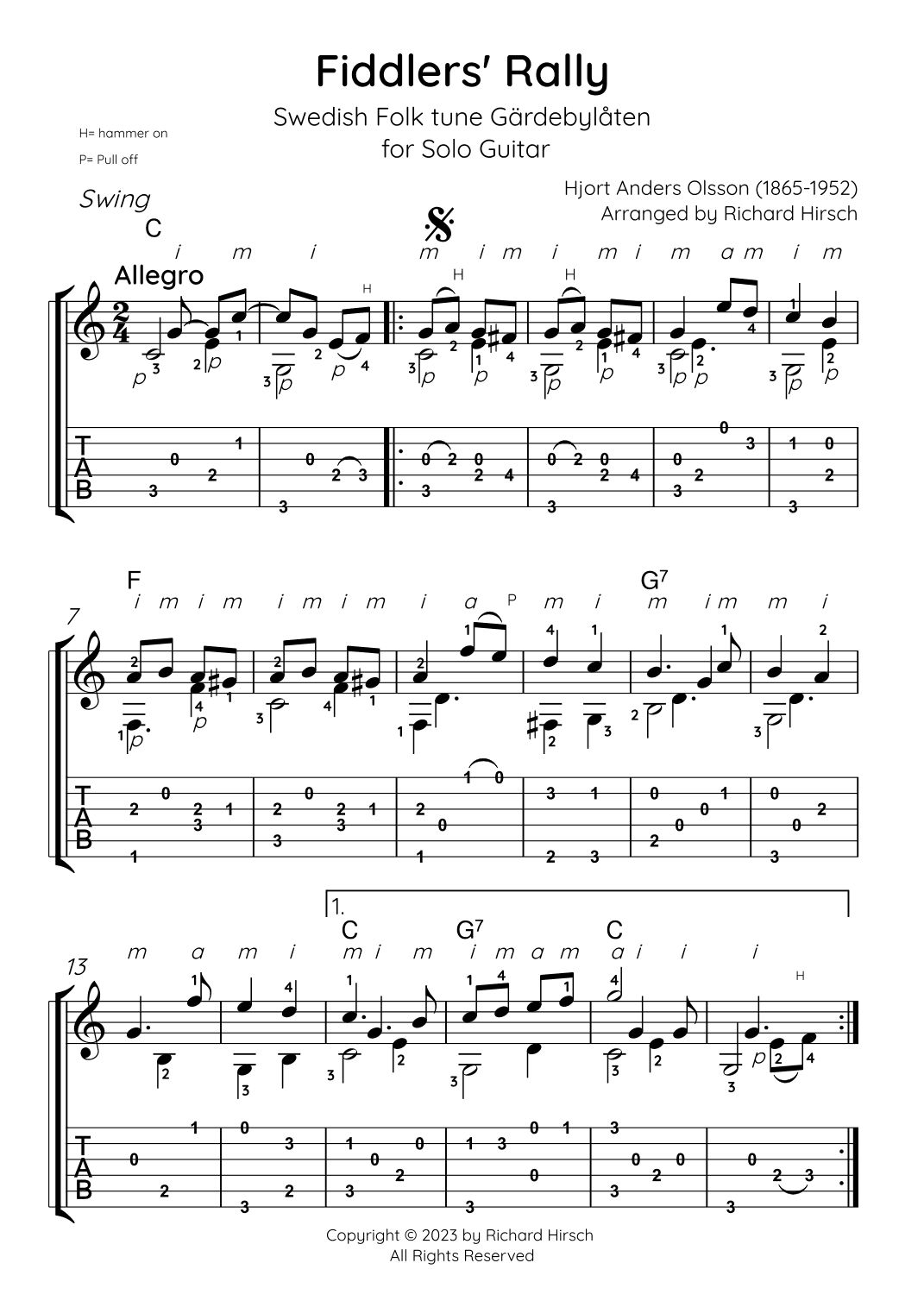 Fiddlers' Rally (arr. Richard Hirsch)